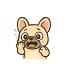 キュートなフレンチブル表情（個別スタンプ：13）