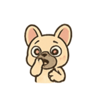 キュートなフレンチブル表情（個別スタンプ：14）