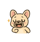 キュートなフレンチブル表情（個別スタンプ：16）