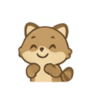 いたずらアライグマ のんびり表情（個別スタンプ：1）
