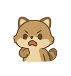 いたずらアライグマ のんびり表情（個別スタンプ：2）