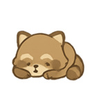 いたずらアライグマ のんびり表情（個別スタンプ：5）