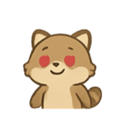 いたずらアライグマ のんびり表情（個別スタンプ：13）