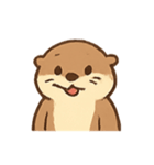 いたずらカワウソ わくわく表情（個別スタンプ：2）