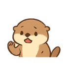 いたずらカワウソ わくわく表情（個別スタンプ：5）
