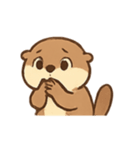 いたずらカワウソ わくわく表情（個別スタンプ：6）