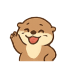 いたずらカワウソ わくわく表情（個別スタンプ：8）