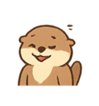 いたずらカワウソ わくわく表情（個別スタンプ：12）