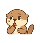 いたずらカワウソ わくわく表情（個別スタンプ：14）
