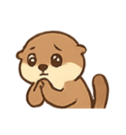 いたずらカワウソ わくわく表情（個別スタンプ：15）