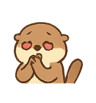 いたずらカワウソ わくわく表情（個別スタンプ：17）