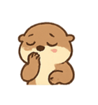 いたずらカワウソ わくわく表情（個別スタンプ：18）