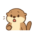いたずらカワウソ わくわく表情（個別スタンプ：24）