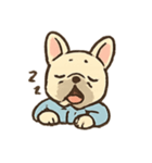 ゆるふわフレブル ねぼけの森さんぽ（個別スタンプ：1）