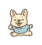 ゆるふわフレブル ねぼけの森さんぽ（個別スタンプ：3）