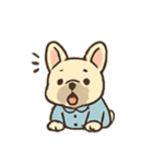 ゆるふわフレブル ねぼけの森さんぽ（個別スタンプ：6）