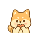 クリーム柴犬Chacha ふわふわムード（個別スタンプ：13）
