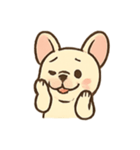フレンチブルの日常ラクガキ（個別スタンプ：3）
