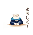 しろくま先輩社員の在宅勤務★あるある（個別スタンプ：25）