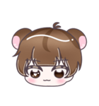 可愛いくまごろうスタンプ(擬人化Ver.)（個別スタンプ：1）