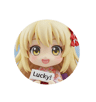 プラカード精霊みなみちゃん(黄色)（個別スタンプ：3）