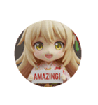 プラカード精霊みなみちゃん(黄色)（個別スタンプ：4）