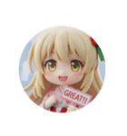 プラカード精霊みなみちゃん(黄色)（個別スタンプ：6）