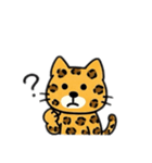 可愛いヒョウ日本語とデカヒョウ（個別スタンプ：22）