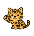 可愛いヒョウ日本語とデカヒョウ（個別スタンプ：24）