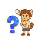 レッサーパンダ化の男の子達（個別スタンプ：39）