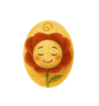 花ぽよぽよちゃん②バラ（個別スタンプ：1）