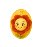 花ぽよぽよちゃん②バラ（個別スタンプ：2）
