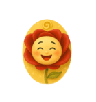 花ぽよぽよちゃん②バラ（個別スタンプ：6）