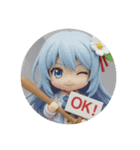 野球みなみちゃんカプセルトイ（個別スタンプ：7）