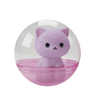 もふもふねこカプセルトイ（個別スタンプ：5）