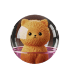 もふもふねこカプセルトイ（個別スタンプ：6）