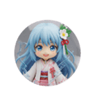 水色の精霊みなみちゃんカプセルトイ（個別スタンプ：2）