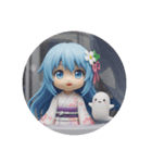 水色の精霊みなみちゃんカプセルトイ（個別スタンプ：4）