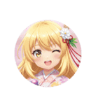 アニメテイスト精霊みなみちゃん（個別スタンプ：1）