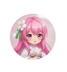アニメテイスト精霊みなみちゃん（個別スタンプ：5）