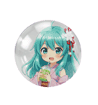 アニメテイスト精霊みなみちゃん（個別スタンプ：7）