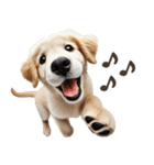 ゴールデンレトリバー子犬☆即返信シンプル（個別スタンプ：18）