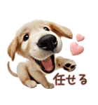 ゴールデンレトリバー子犬☆即返信ラブリー（個別スタンプ：17）