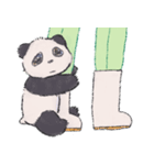 パンダさんと飼育員さん（個別スタンプ：9）