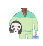 パンダさんと飼育員さん（個別スタンプ：12）