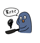 青いペンギンマン/仕事（個別スタンプ：3）