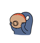 青いペンギンマン/仕事（個別スタンプ：4）