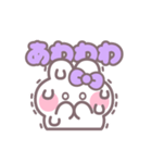 楽しいうしゃぎ！！ 紫色（個別スタンプ：16）