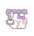 楽しいうしゃぎ！！ 紫色（個別スタンプ：17）