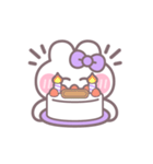 楽しいうしゃぎ！！ 紫色（個別スタンプ：22）